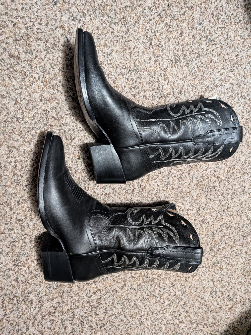 Tecovas Jolene Black Leather Western Boots